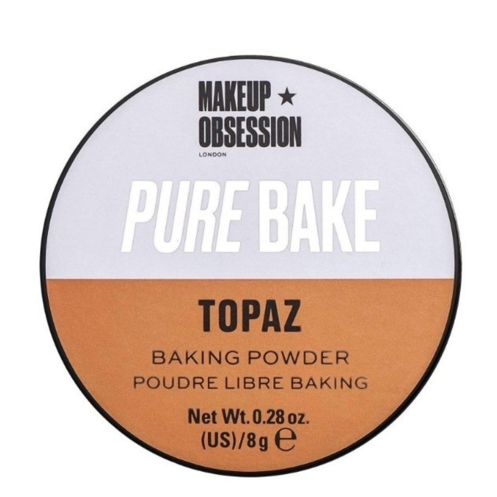 Makeup Obsession London Pure Bake Baking Powder Topaz 0.28oz 8g Loose Setting